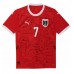 Camisa de Futebol Áustria Marko Arnautovic #7 Equipamento Principal Europeu 2024 Manga Curta